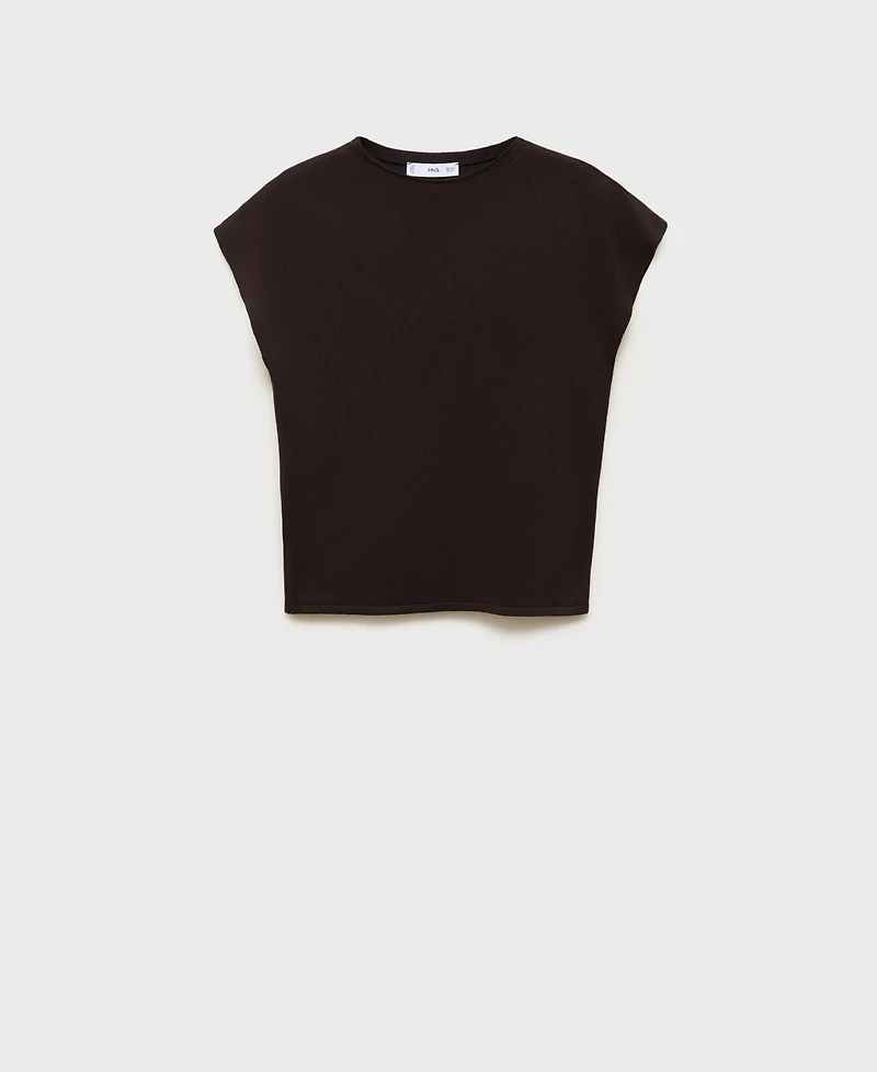 Mango Women's Sleeveless Fine Knit Sweater