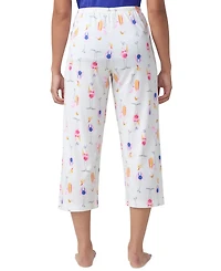 Hue Women's Beach Flamingos Printed Capri Pajama Pants