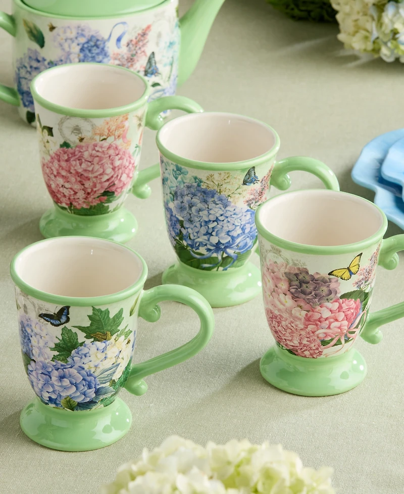 Certified International Garden Path 4-Pc. Mugs, Service For 4