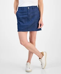 Style & Co Petite Zig Zag Mid-Rise Mini Skirt, Exclusively at Macy's