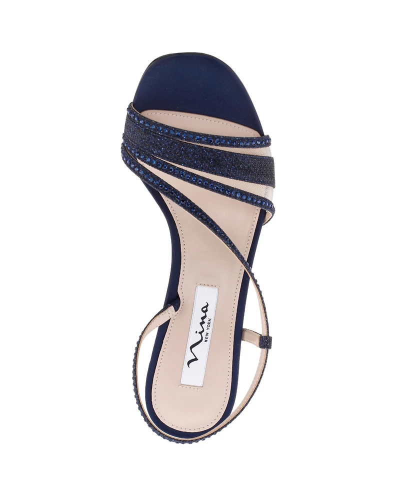 Nina Women's Abbi Asymmetrical Evening Sandals