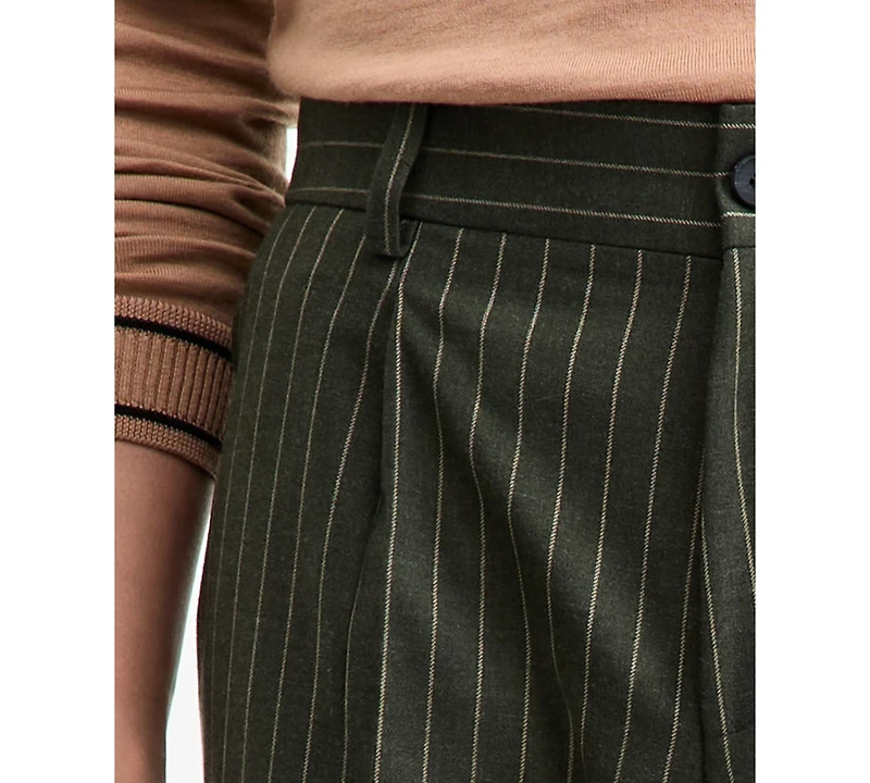 Hugo by Boss Men's Modern-Fit Pleated Pinstripe Suit Pants