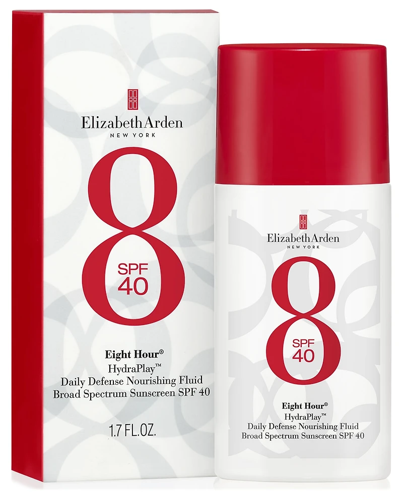 Elizabeth Arden Eight Hour HydraPlay Daily Defense Nourishing Fluid Broad Spectrum Sunscreen Spf 40, 1.7 oz.