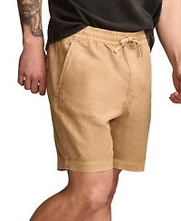 Lucky Brand Men's 7 Inch Linen Pull On Shorts
