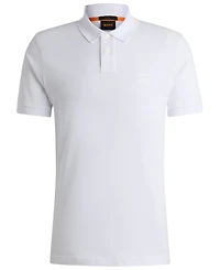Boss by Hugo Men's Slim-Fit Stretch-Cotton Logo Patch Polo Shirt