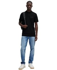 Boss by Hugo Men's Slim-Fit Stretch-Cotton Logo Patch Polo Shirt