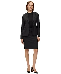 Boss by Hugo Women's Wool Slim-Fit Pencil Skirt