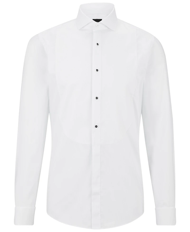Boss by Hugo Men's Easy-Iron Stretch-Cotton Poplin Slim-Fit Dress Shirt