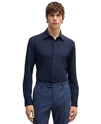 Boss by Hugo Men's Slim-Fit Performance-Stretch Shirt