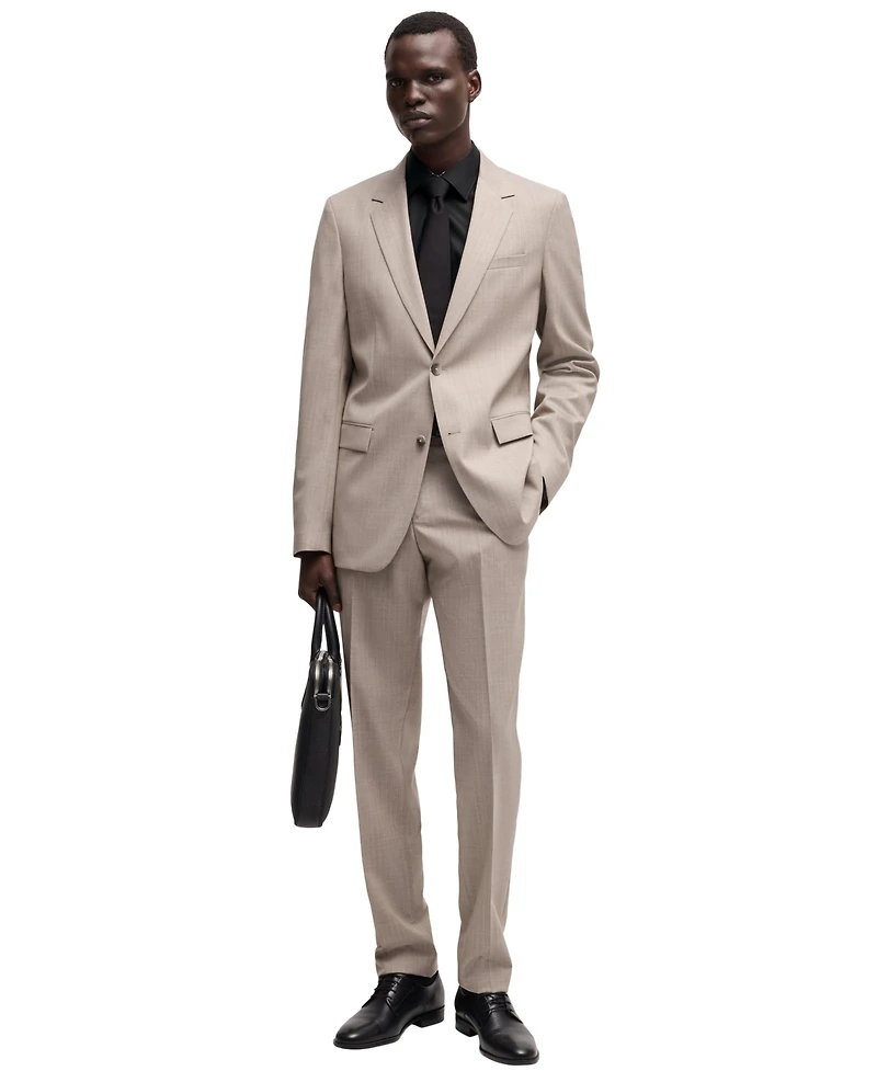 Boss by Hugo Men's Easy-Iron Slim-Fit Poplin Shirt