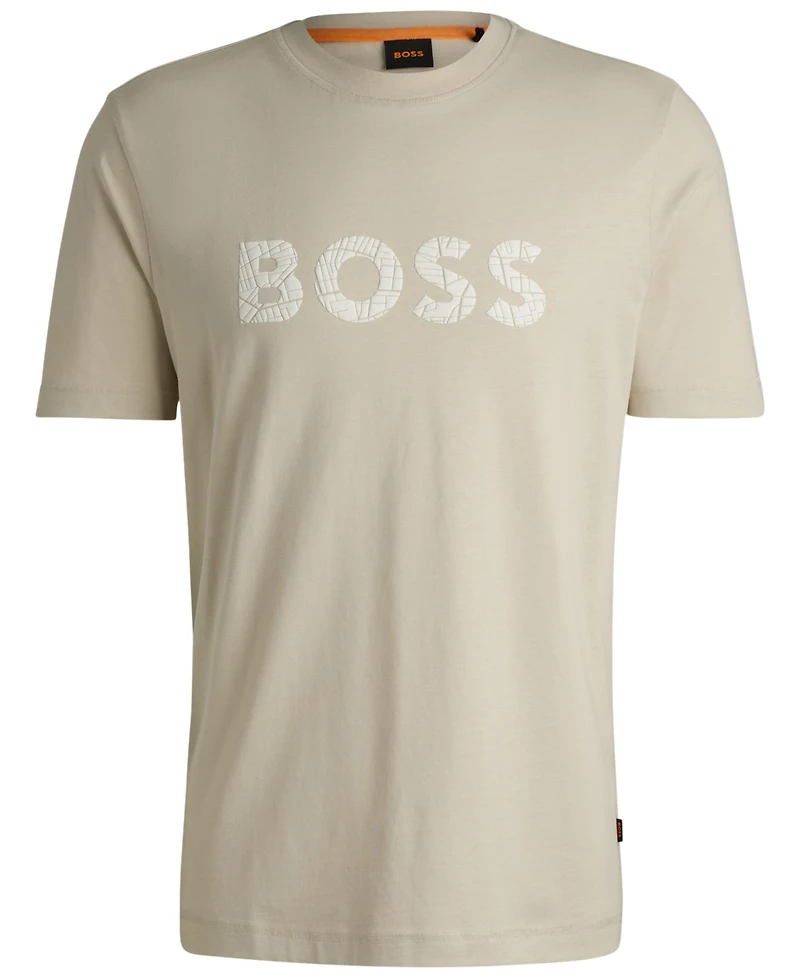 Boss by Hugo Men's Slim-Fit Logo Print Shirt