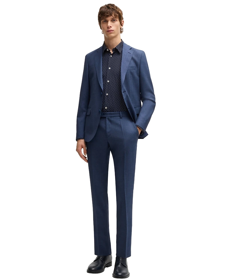 Boss by Hugo Men's Slim-Fit Geometric Print Shirt