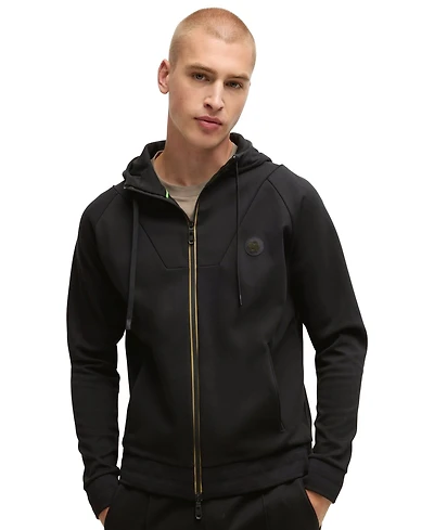 Boss by Hugo Men's Double B Monogram Zip-Up Hoodie