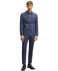 Boss by Hugo Men's Floral Print Slim Fit Dress Shirt