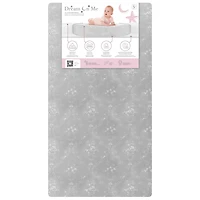 Dream On Me Floral Dreams Firm Fiber Standard Baby Crib Mattress in Teal, Greenguard Gold and Jpma Certified