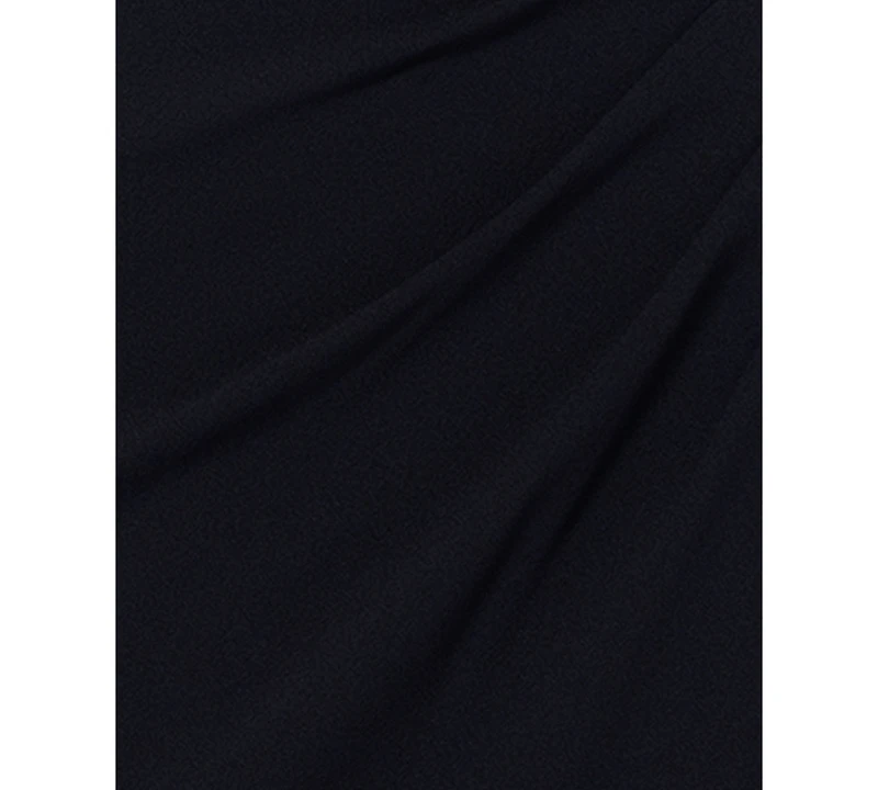 Xscape Women's Scuba-Crepe Ruffled Off-The-Shoulder Fit & Flare Gown