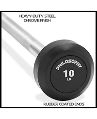 Philosophy Gym Rubber Fixed Barbell
