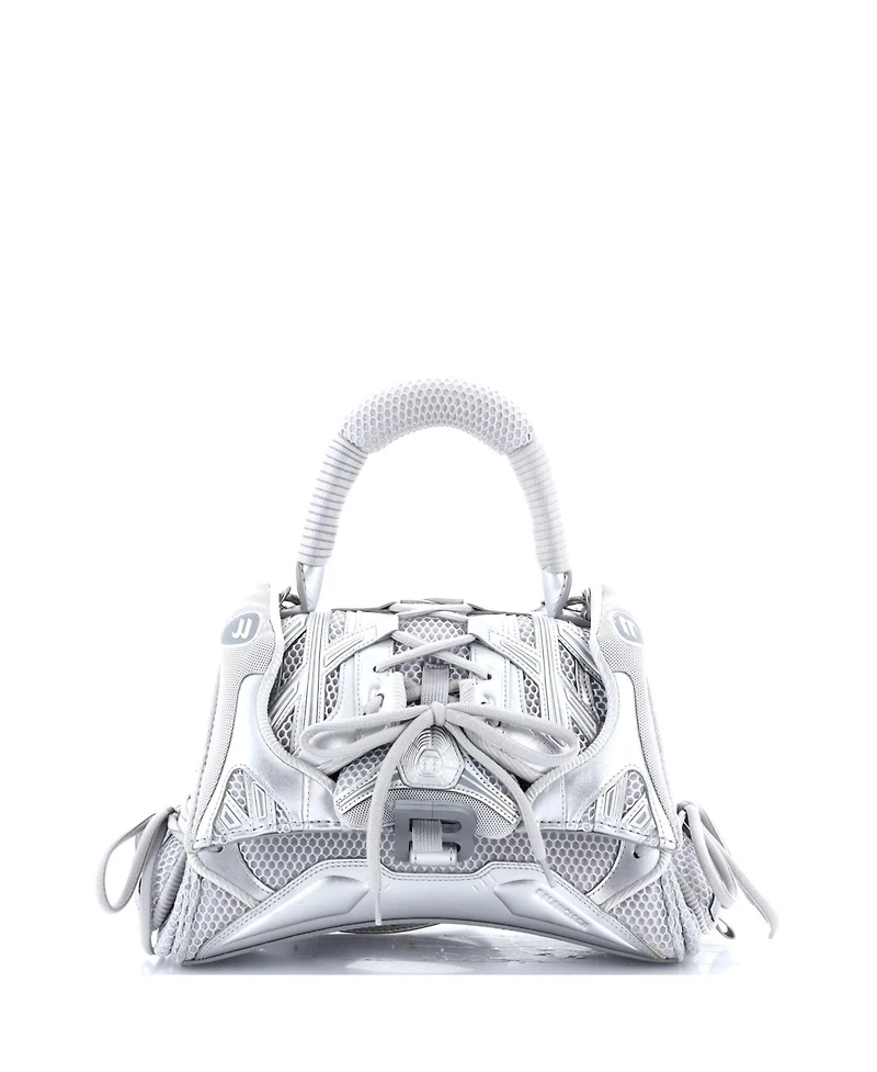 Pre-Owned Balenciaga Small SneakerHead Top Handle Bag Mesh and Faux Leather