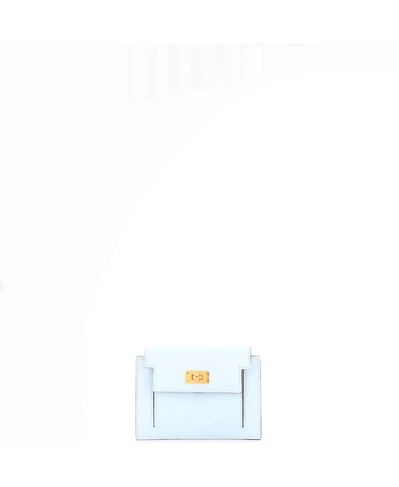 Pre-Owned Hermes Kelly Pocket Compact Wallet Chevre Mysore