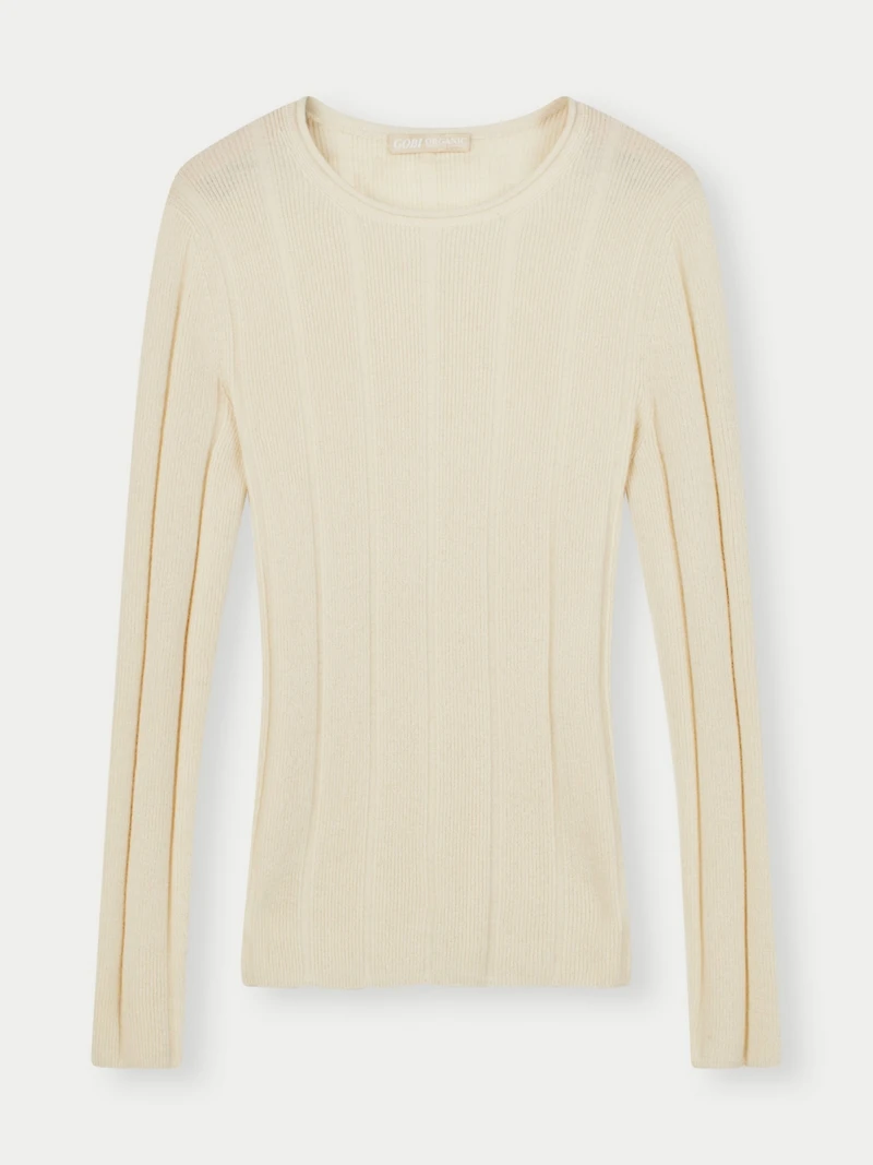 Gobi Cashmere Juniors' C-Neck Sweater