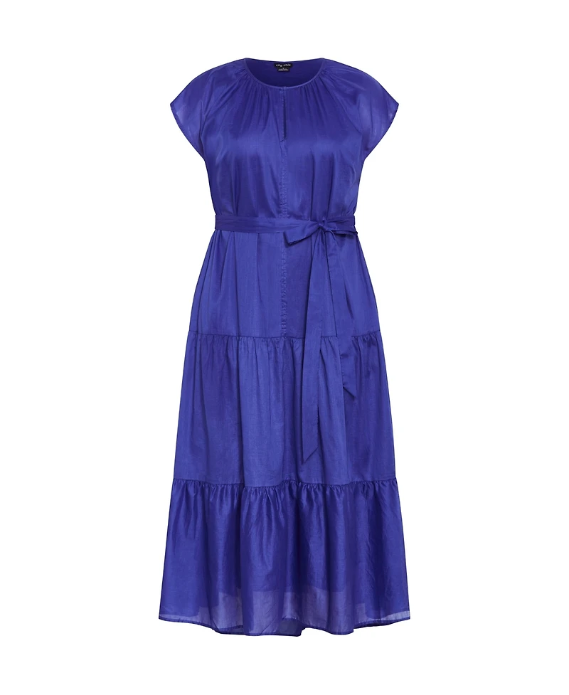 City Chic Plus Kasbah Plain Dress