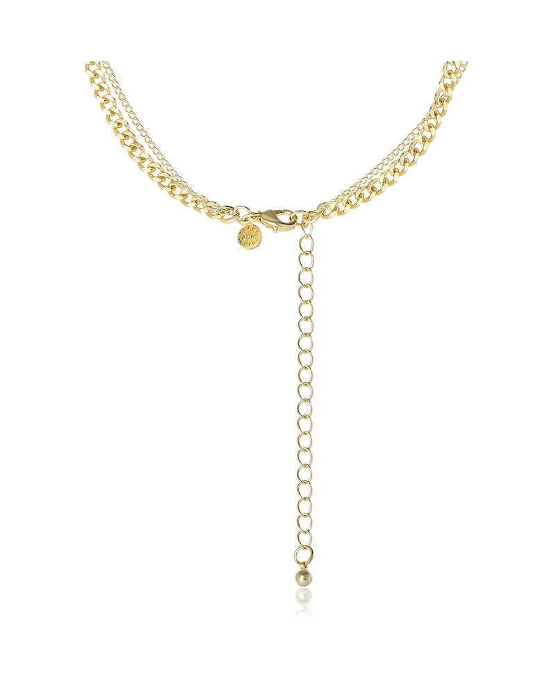 Jessica Simpson Layered Gold Pendant Necklace – Trendy Fashion Jewelry
