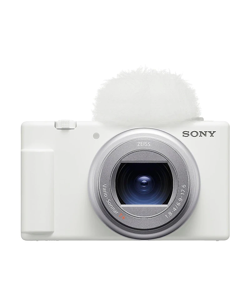 Sony Sony Zv-1 Ii Vlog Camera for Content Creators and Vloggers, Bundle With Extra Battery, Smart Charger With Screen, 64GB Sd Card, Slinger Camera Ba