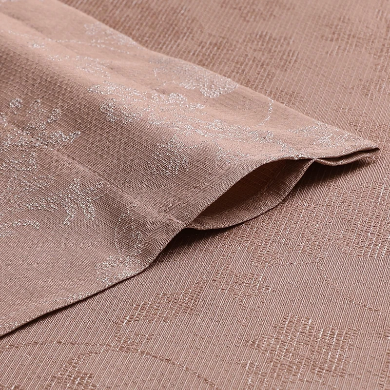 Kate Aurora 3 Piece Rod Pocket Orly Jacquard Floral Kitchen Curtain Tier & Valance Set