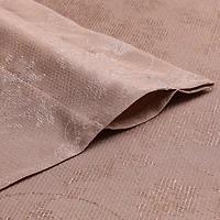 Kate Aurora 3 Piece Rod Pocket Orly Jacquard Floral Kitchen Curtain Tier & Valance Set