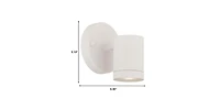 White Led One Light Outdoor Can Shape Wall Sconce