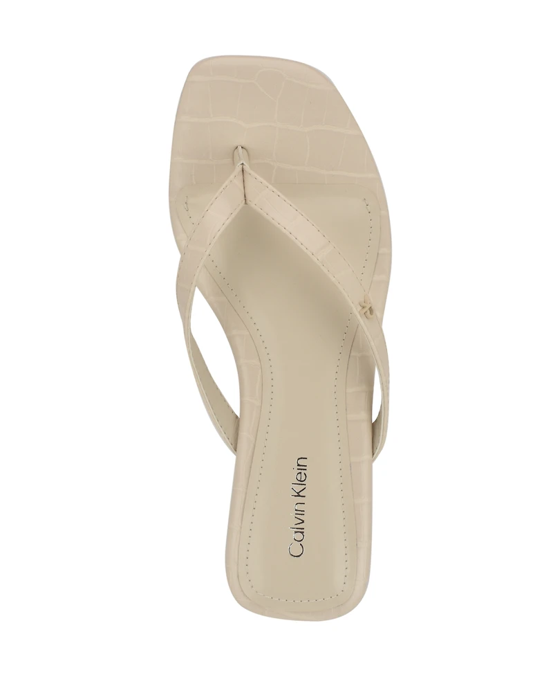 Calvin Klein Women's Stelea Flat Thong Sandals