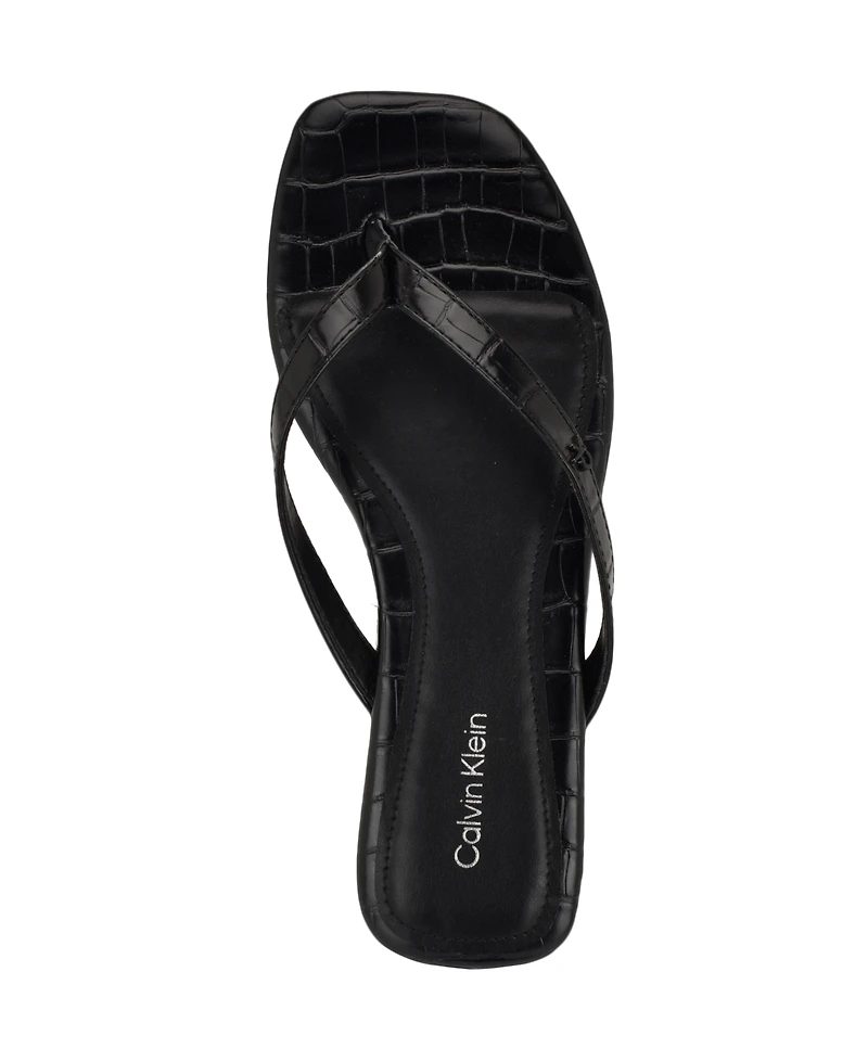 Calvin Klein Women's Stelea Flat Thong Sandals