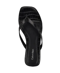 Calvin Klein Women's Stelea Flat Thong Sandals