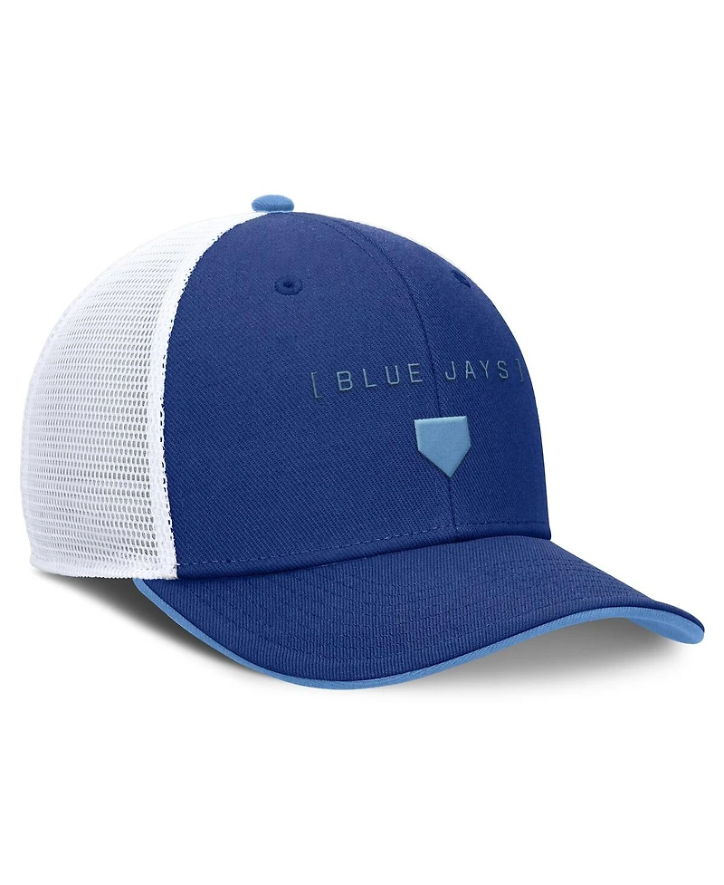 Nike Men's Royal Toronto Blue Jays Rise Diamond Plate Performance Trucker Flex Hat