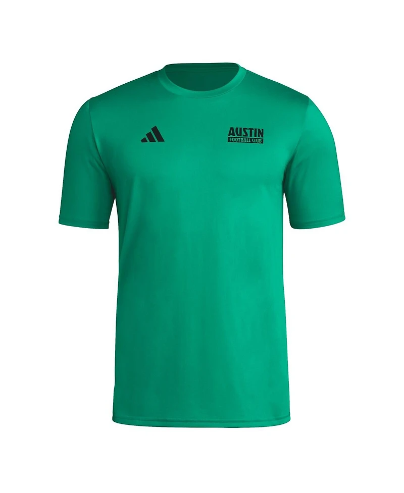 Adidas Men's Green Austin Fc Local Wrap T-Shirt