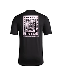 Adidas Men's Black Inter Miami Cf Local Wrap T-Shirt