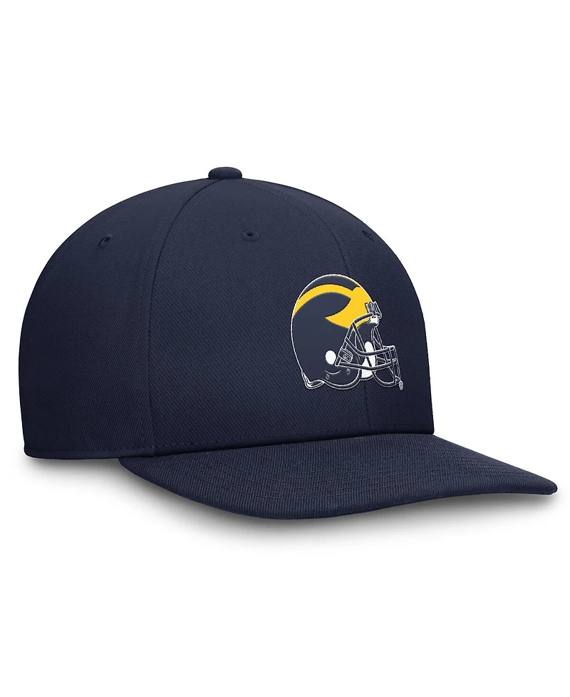 Jordan Men's Navy Michigan Wolverines Dry-fit Pro Adjustable Hat