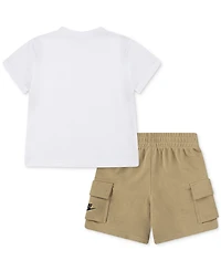 Nike Little Boys Pocket T-Shirt & French Terry Shorts