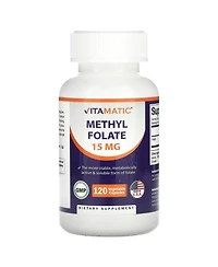 Vitamatic Methyl Folate 15mg - 120 Vegetable Capsules