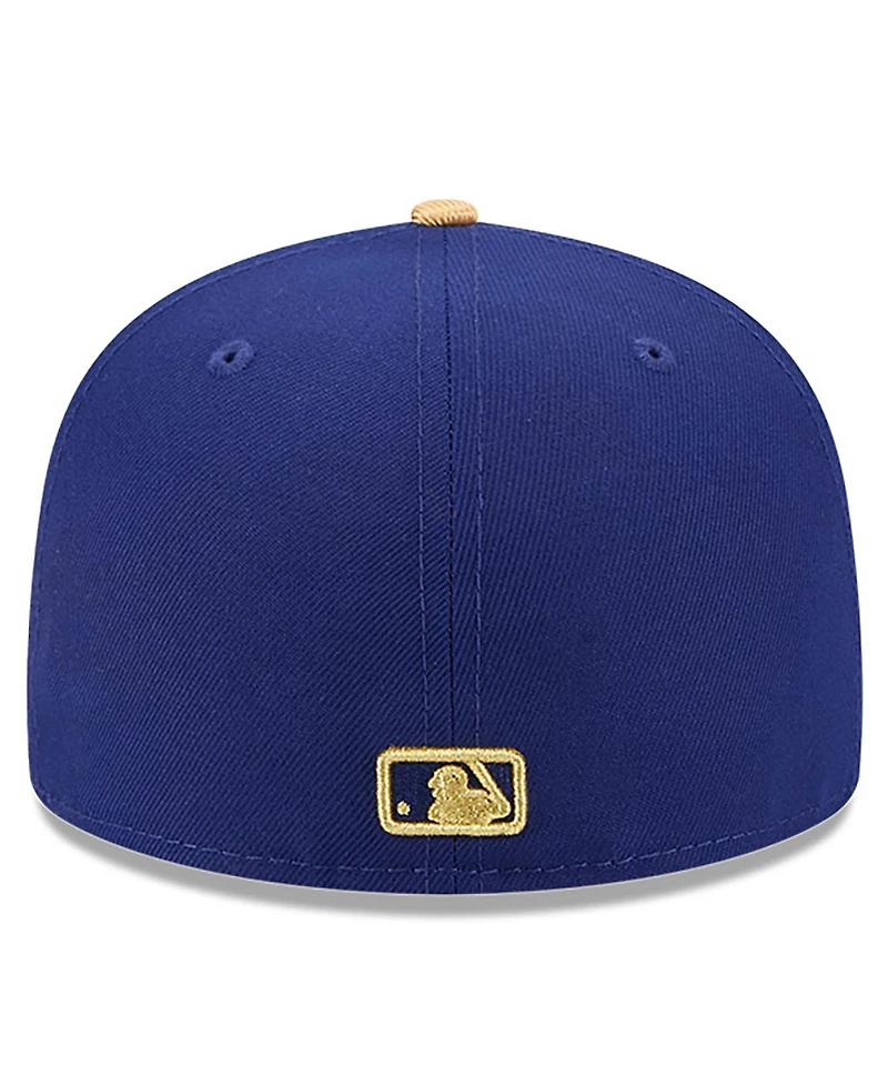 New Era Men's Royal Los Angeles Dodgers 2025 Gold Collection 59FIFTY Fitted Hat