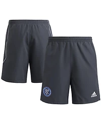 Adidas Men's Gray New York City Fc 2025 Travel Shorts
