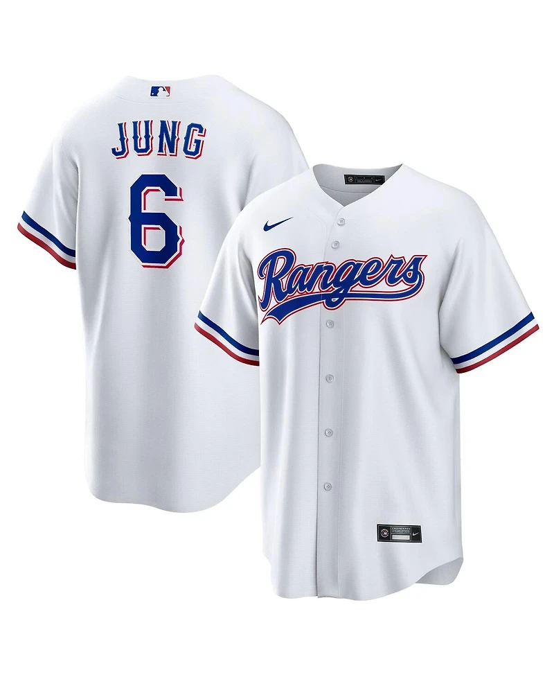 Nike Men's Josh Jung White Texas Rangers Replica Player Jersey