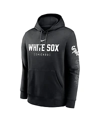 Nike Men's Black Chicago White Sox Fashion Club Pullover Hoodie