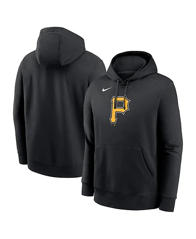 Nike Men's Black Pittsburgh Pirates Logo Club Fleece Pullover Hoodie
