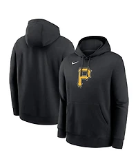 Nike Men's Black Pittsburgh Pirates Logo Club Fleece Pullover Hoodie