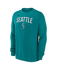 Nike Men's Aqua Seattle Mariners Pullover Sweatshirt