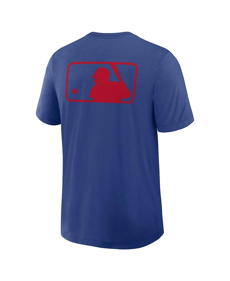 Nike Men's Royal Philadelphia Phillies Authentic Collection Early Work Tri-Blend Performance T-Shirt