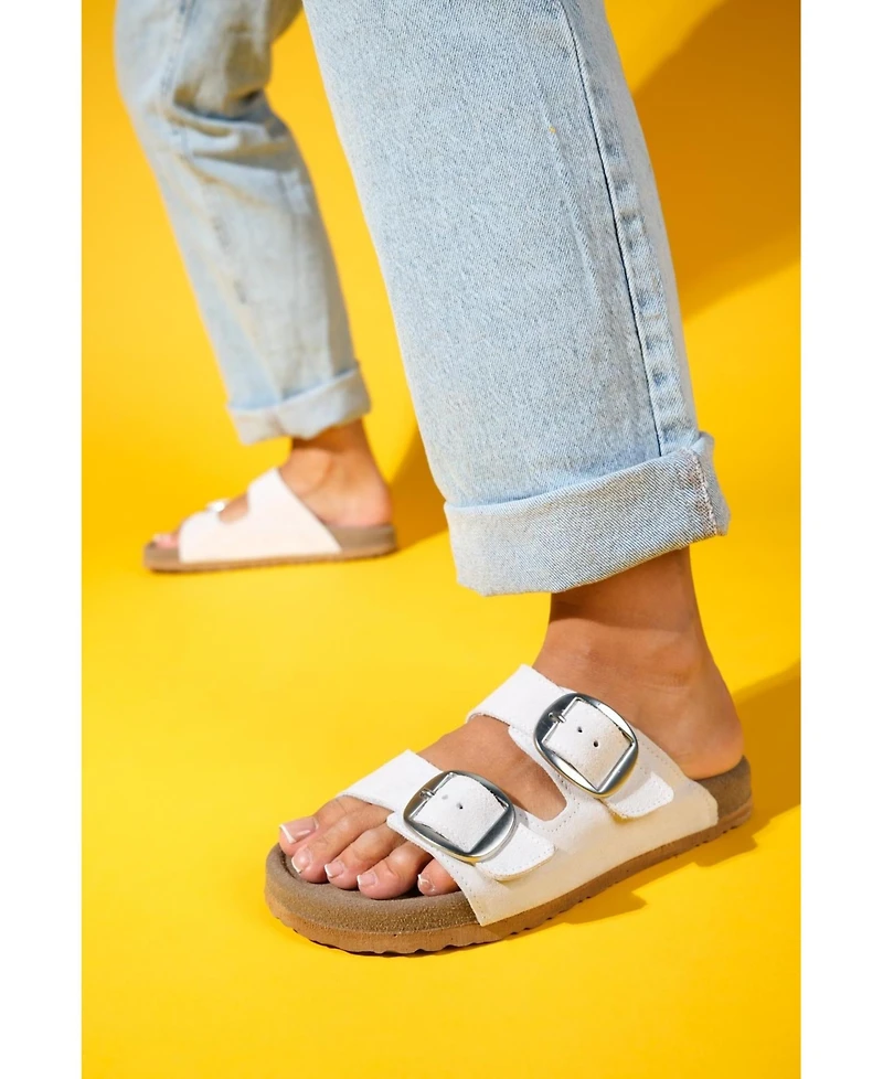 Ovesta Soft Footbed Leather Slide Sandal (Women