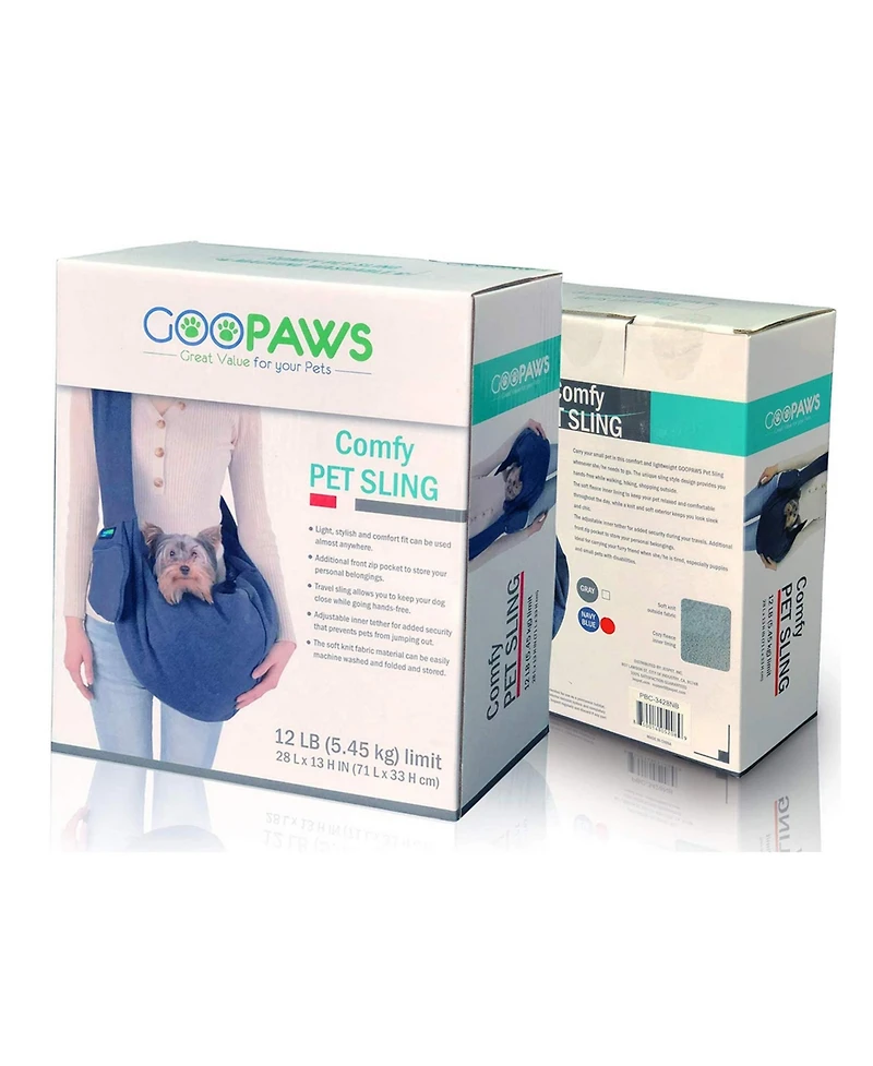 Comfy Pet Sling: Navy Blue