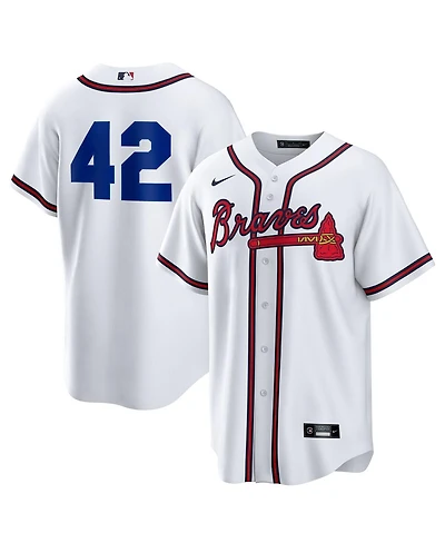 Nike Men's White Atlanta Braves Home 2025 Jackie Robinson Day Replica Jersey